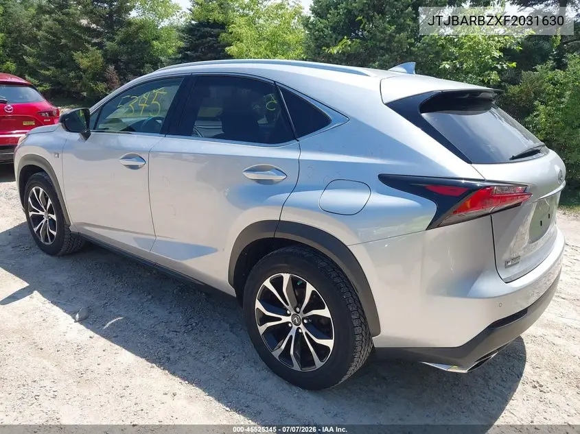 2015 Lexus Nx 200T F Sport VIN: JTJBARBZXF2031630 Lot: 45525345