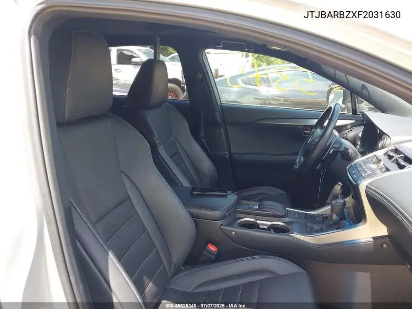 2015 Lexus Nx 200T F Sport VIN: JTJBARBZXF2031630 Lot: 45525345