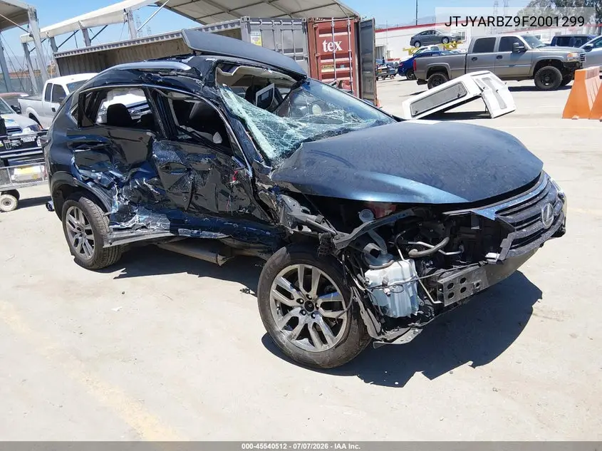 2015 Lexus Nx 200T VIN: JTJYARBZ9F2001299 Lot: 45540512
