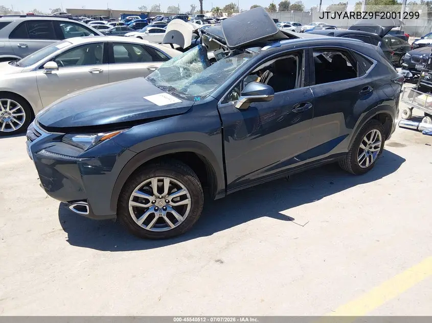 2015 Lexus Nx 200T VIN: JTJYARBZ9F2001299 Lot: 45540512
