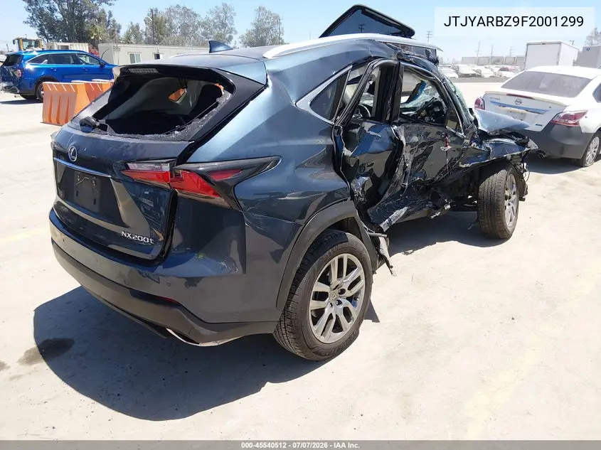 2015 Lexus Nx 200T VIN: JTJYARBZ9F2001299 Lot: 45540512