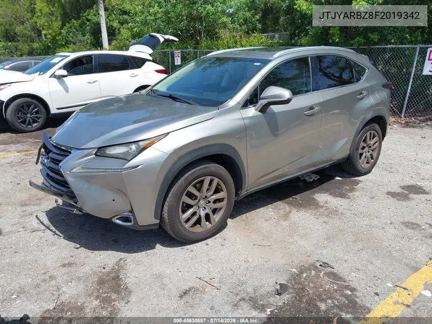 2015 Lexus Nx 200T VIN: JTJYARBZ8F2019342 Lot: 45630687