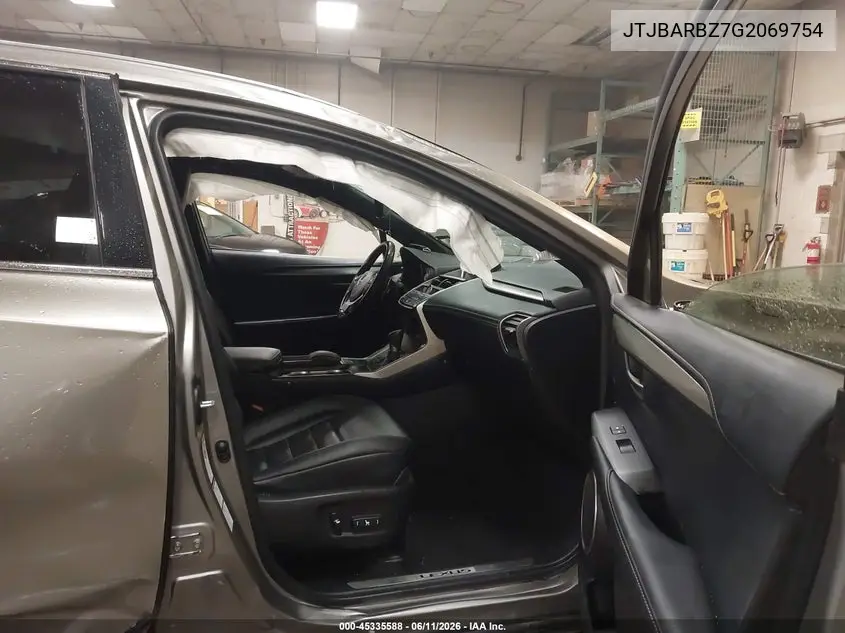 2016 Lexus Nx 200T VIN: JTJBARBZ7G2069754 Lot: 45335588