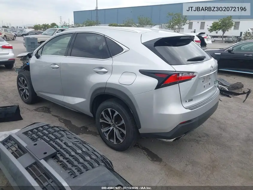 2016 Lexus Nx 200T F Sport VIN: JTJBARBZ3G2072196 Lot: 45607627