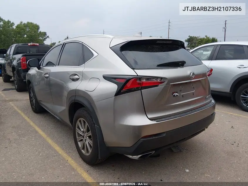 2017 Lexus Nx 200T VIN: JTJBARBZ3H2107336 Lot: 45561969