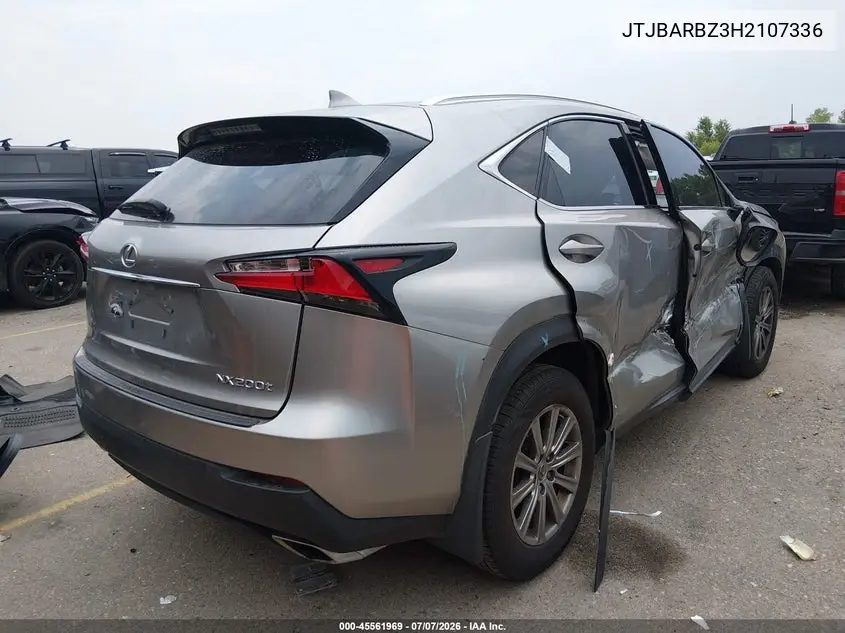 2017 Lexus Nx 200T VIN: JTJBARBZ3H2107336 Lot: 45561969