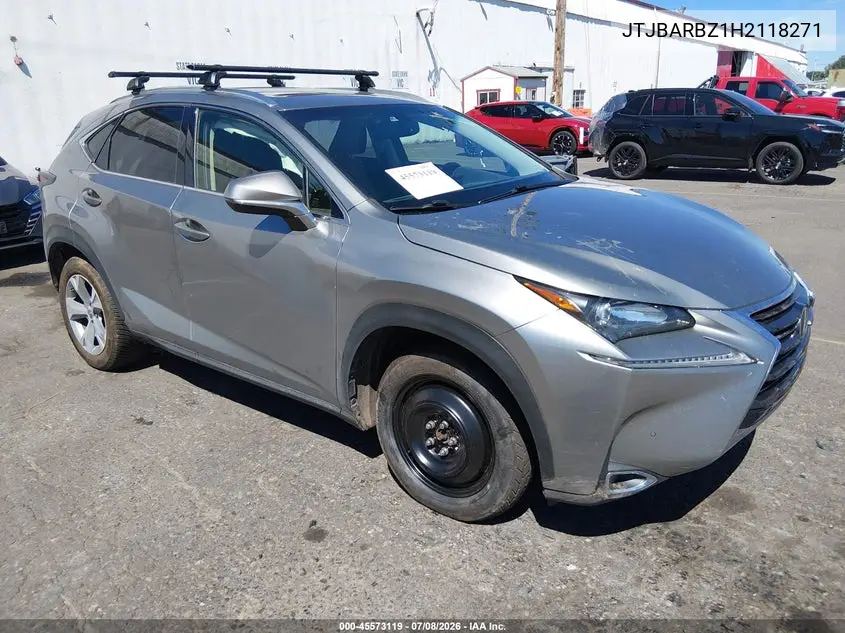 2017 Lexus Nx 200T VIN: JTJBARBZ1H2118271 Lot: 45573119