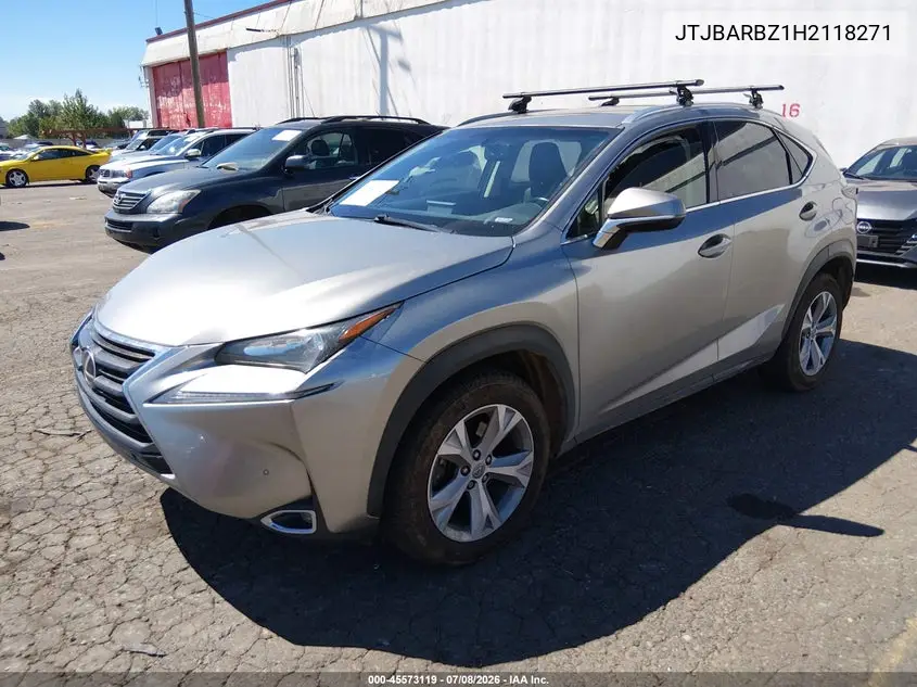 2017 Lexus Nx 200T VIN: JTJBARBZ1H2118271 Lot: 45573119