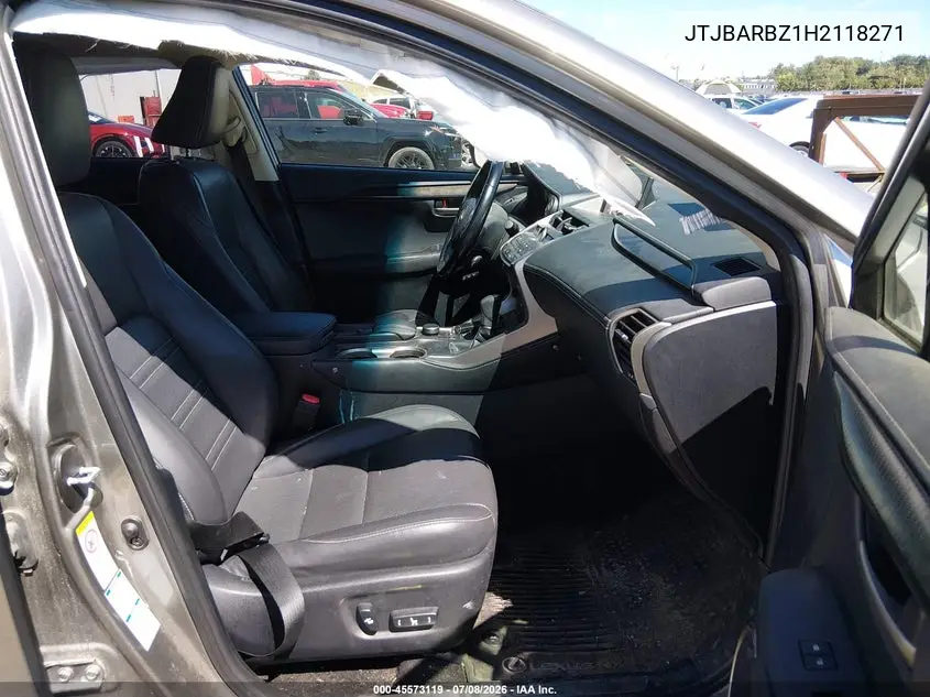 2017 Lexus Nx 200T VIN: JTJBARBZ1H2118271 Lot: 45573119
