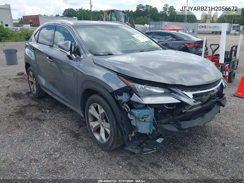 2017 Lexus Nx 200T VIN: JTJYARBZ1H2056672 Lot: 45593724