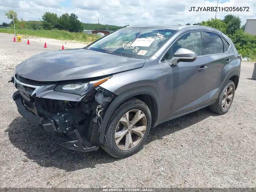 2017 Lexus Nx 200T VIN: JTJYARBZ1H2056672 Lot: 45593724
