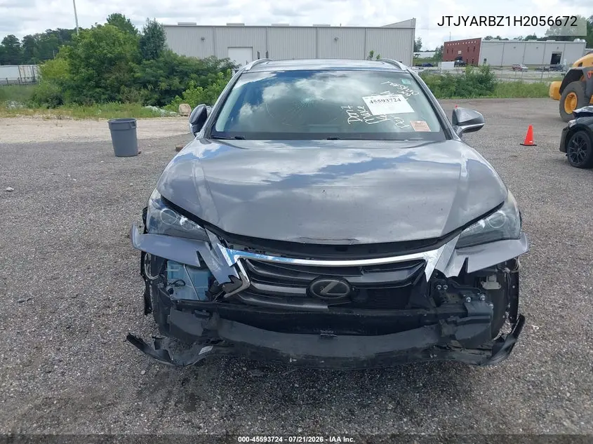 2017 Lexus Nx 200T VIN: JTJYARBZ1H2056672 Lot: 45593724