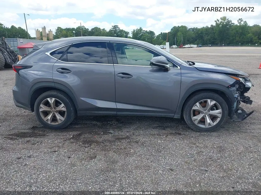2017 Lexus Nx 200T VIN: JTJYARBZ1H2056672 Lot: 45593724