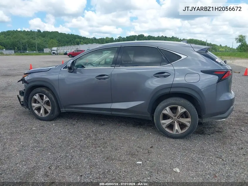 2017 Lexus Nx 200T VIN: JTJYARBZ1H2056672 Lot: 45593724