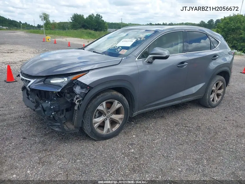 2017 Lexus Nx 200T VIN: JTJYARBZ1H2056672 Lot: 45593724