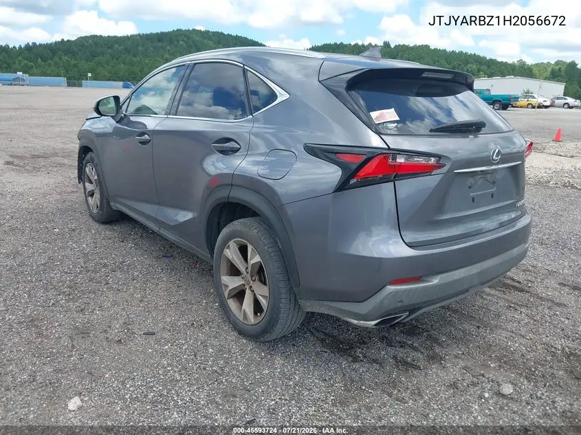 2017 Lexus Nx 200T VIN: JTJYARBZ1H2056672 Lot: 45593724