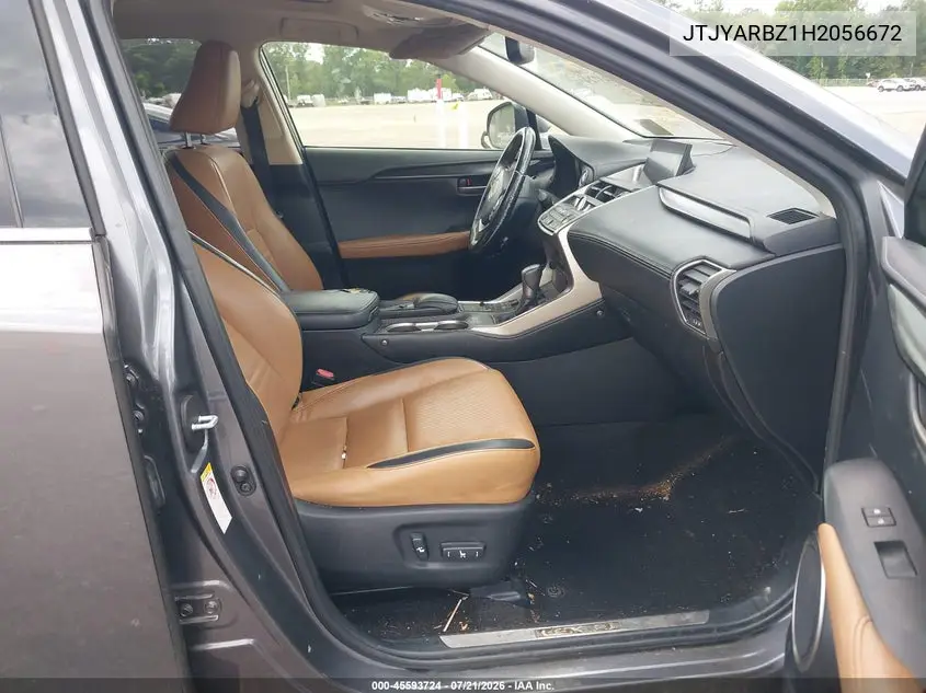 2017 Lexus Nx 200T VIN: JTJYARBZ1H2056672 Lot: 45593724