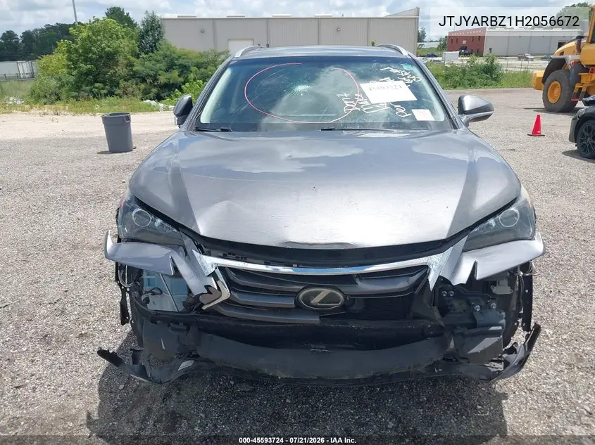 2017 Lexus Nx 200T VIN: JTJYARBZ1H2056672 Lot: 45593724