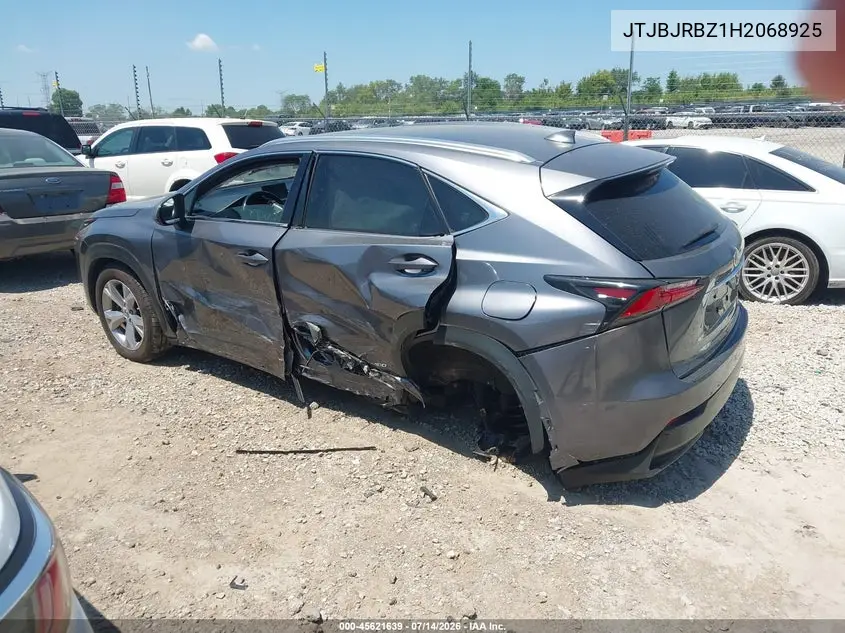 2017 Lexus Nx 300H VIN: JTJBJRBZ1H2068925 Lot: 45621639