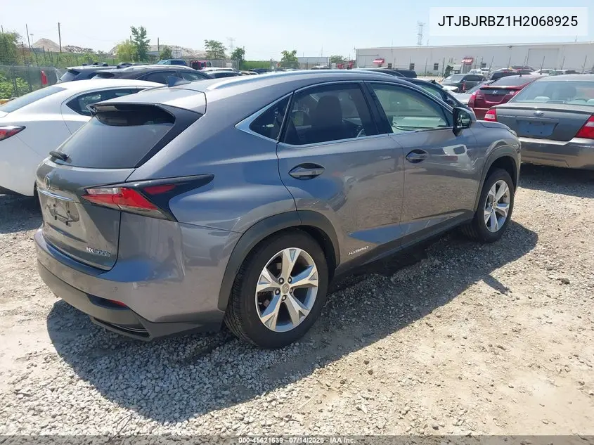 2017 Lexus Nx 300H VIN: JTJBJRBZ1H2068925 Lot: 45621639