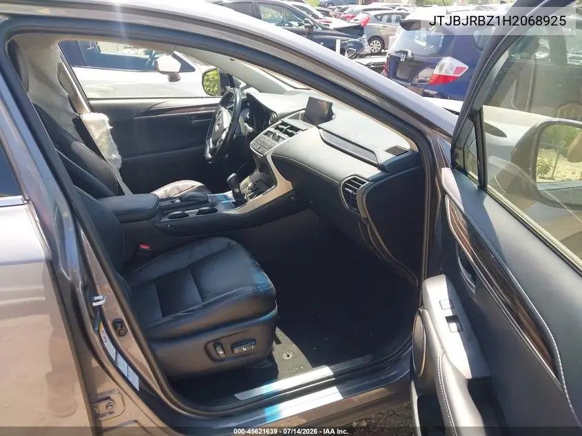2017 Lexus Nx 300H VIN: JTJBJRBZ1H2068925 Lot: 45621639