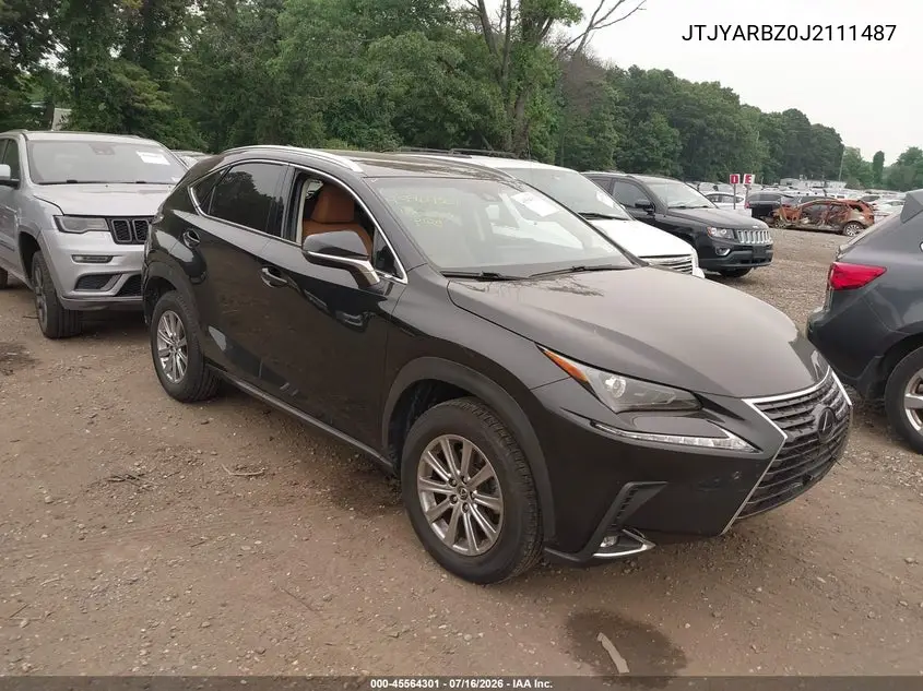 2018 Lexus Nx 300 VIN: JTJYARBZ0J2111487 Lot: 45564301