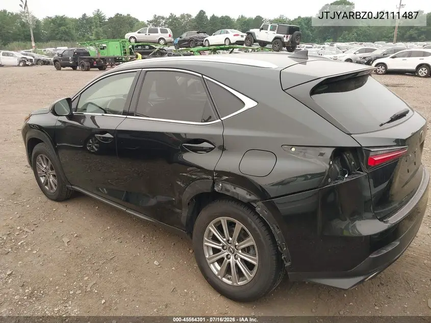 2018 Lexus Nx 300 VIN: JTJYARBZ0J2111487 Lot: 45564301