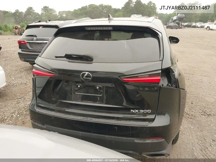 2018 Lexus Nx 300 VIN: JTJYARBZ0J2111487 Lot: 45564301