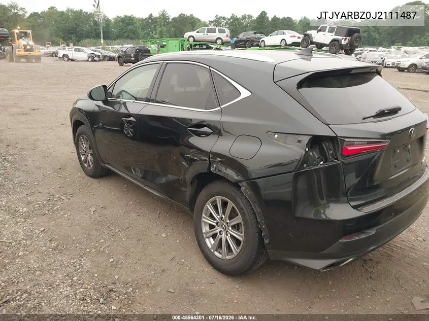 2018 Lexus Nx 300 VIN: JTJYARBZ0J2111487 Lot: 45564301