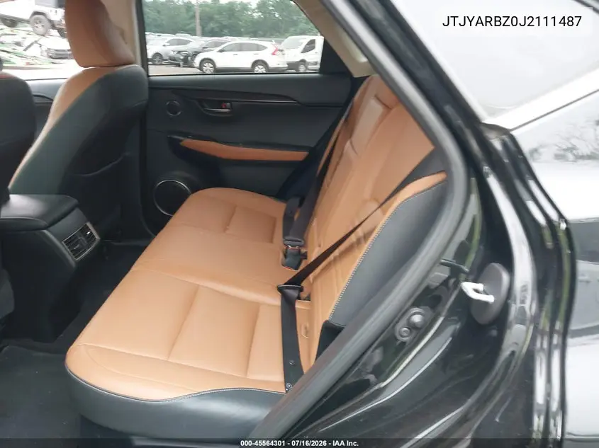2018 Lexus Nx 300 VIN: JTJYARBZ0J2111487 Lot: 45564301