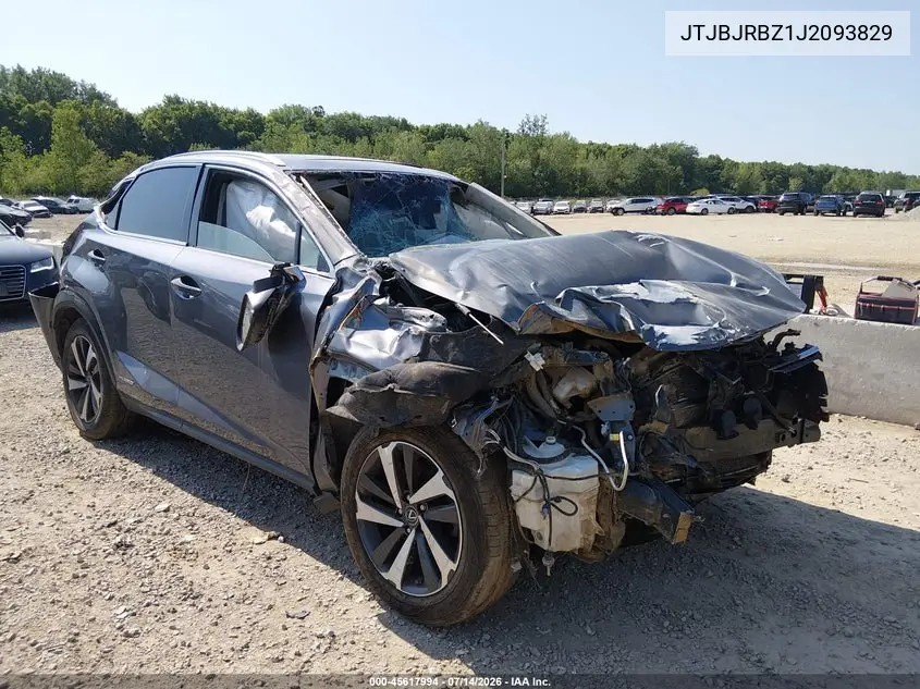 2018 Lexus Nx 300H VIN: JTJBJRBZ1J2093829 Lot: 45617994