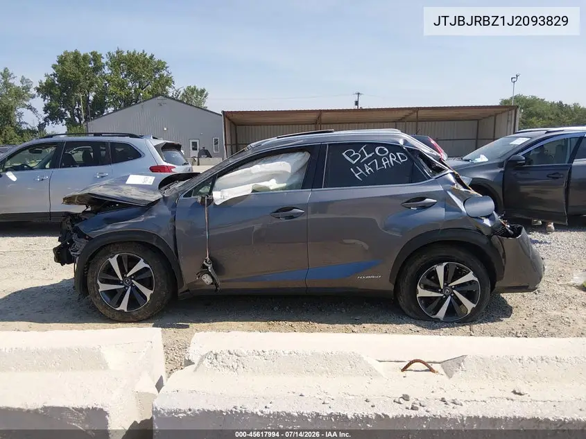 2018 Lexus Nx 300H VIN: JTJBJRBZ1J2093829 Lot: 45617994