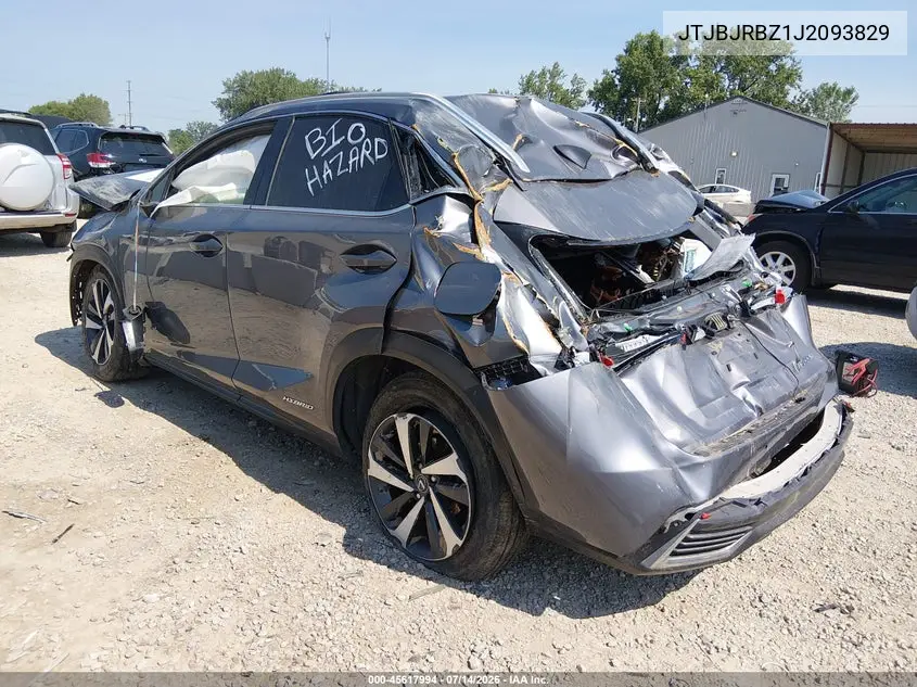 2018 Lexus Nx 300H VIN: JTJBJRBZ1J2093829 Lot: 45617994