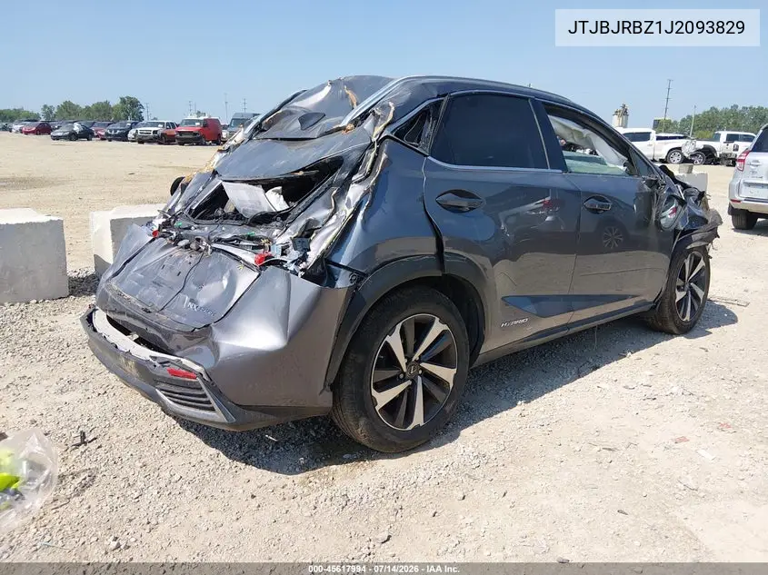 2018 Lexus Nx 300H VIN: JTJBJRBZ1J2093829 Lot: 45617994