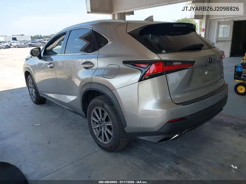 2018 Lexus Nx 300 VIN: JTJYARBZ6J2098826 Lot: 45630953
