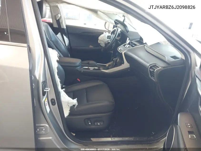 2018 Lexus Nx 300 VIN: JTJYARBZ6J2098826 Lot: 45630953
