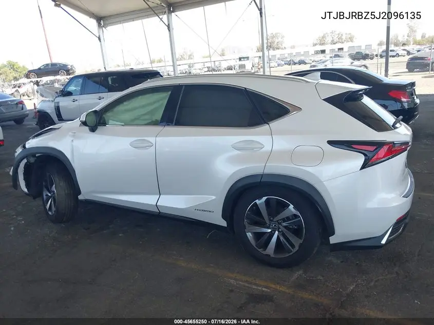 2018 Lexus Nx 300H VIN: JTJBJRBZ5J2096135 Lot: 45655250
