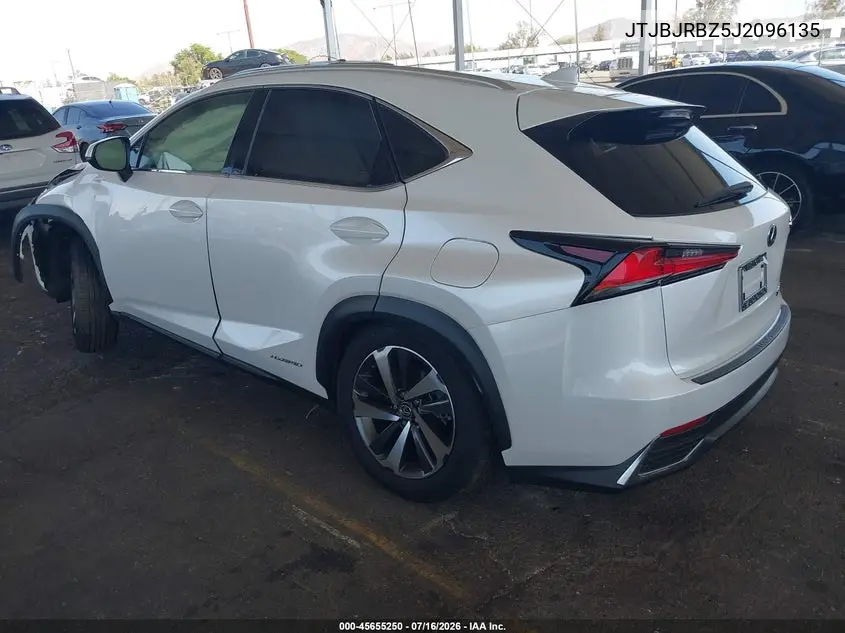 2018 Lexus Nx 300H VIN: JTJBJRBZ5J2096135 Lot: 45655250