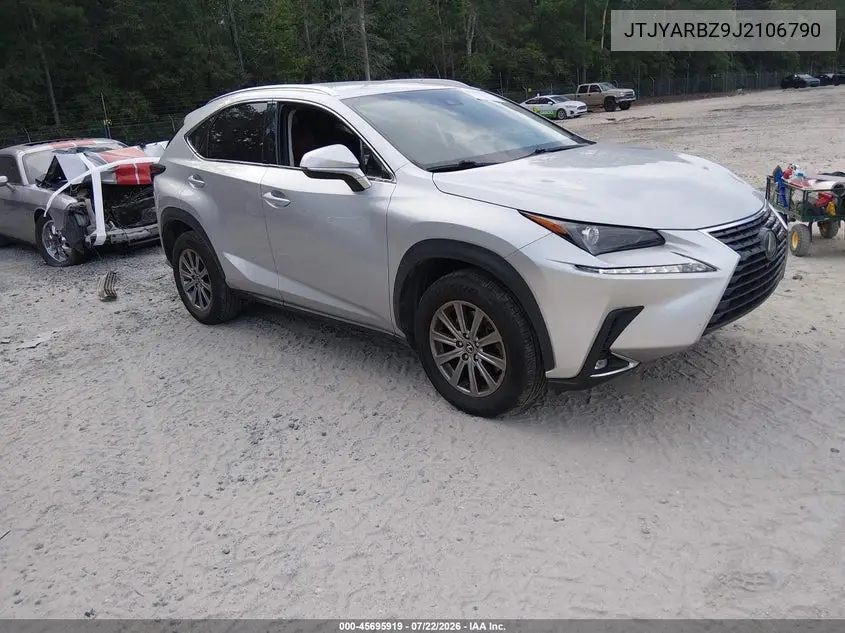2018 Lexus Nx 300 VIN: JTJYARBZ9J2106790 Lot: 45695919