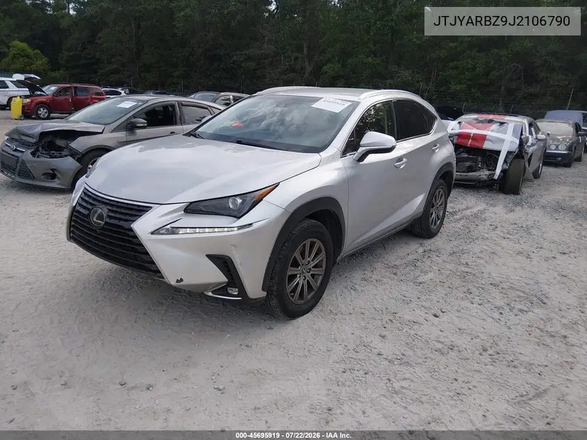 2018 Lexus Nx 300 VIN: JTJYARBZ9J2106790 Lot: 45695919