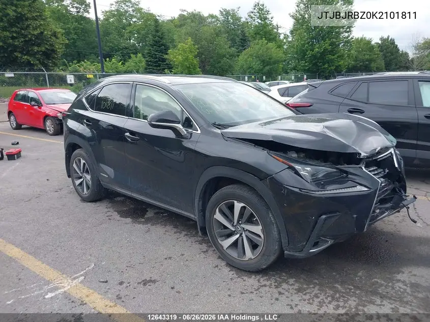 2019 Lexus Nx 300H VIN: JTJBJRBZ0K2101811 Lot: 12643319