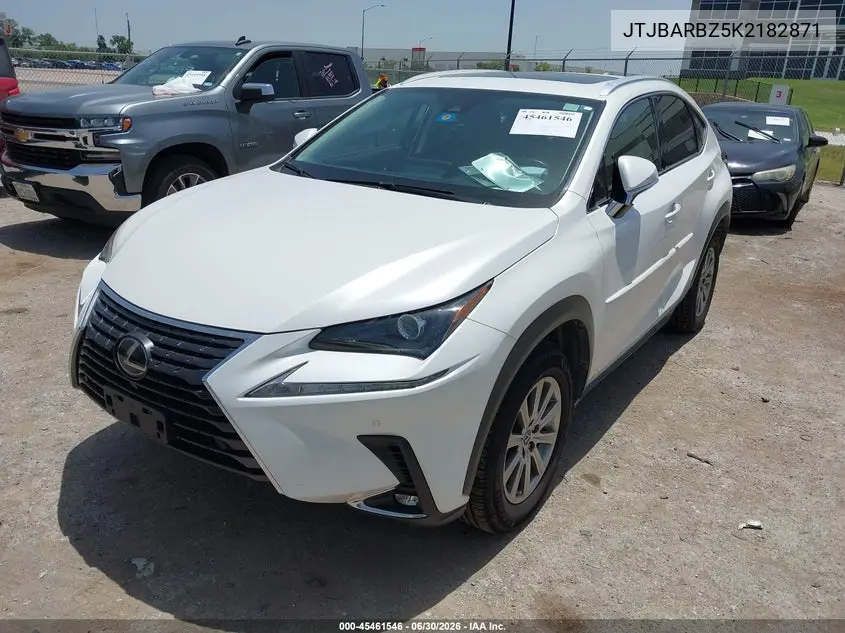 2019 Lexus Nx 300 VIN: JTJBARBZ5K2182871 Lot: 45461546