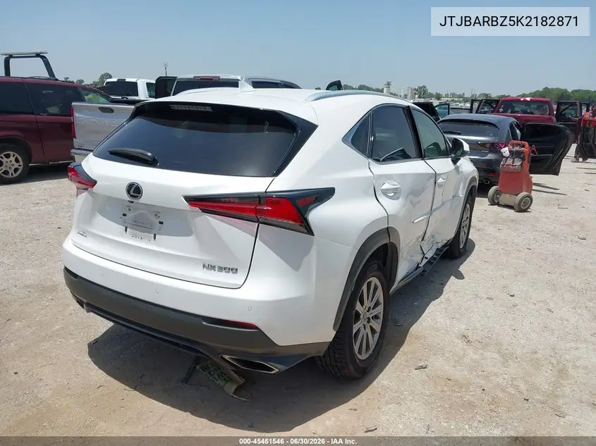 2019 Lexus Nx 300 VIN: JTJBARBZ5K2182871 Lot: 45461546