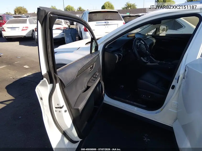 2019 Lexus Nx 300 VIN: JTJYARBZXK2151187 Lot: 45556999
