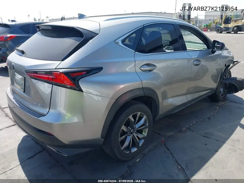 2019 Lexus Nx 300 F Sport VIN: JTJYARBZ7K2125954 Lot: 45574334
