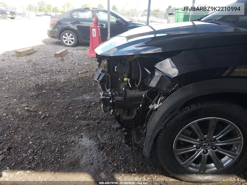 2019 Lexus Nx 300 VIN: JTJBARBZ9K2210994 Lot: 45579706