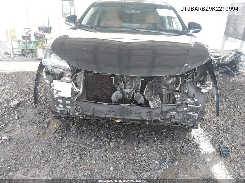 2019 Lexus Nx 300 VIN: JTJBARBZ9K2210994 Lot: 45579706