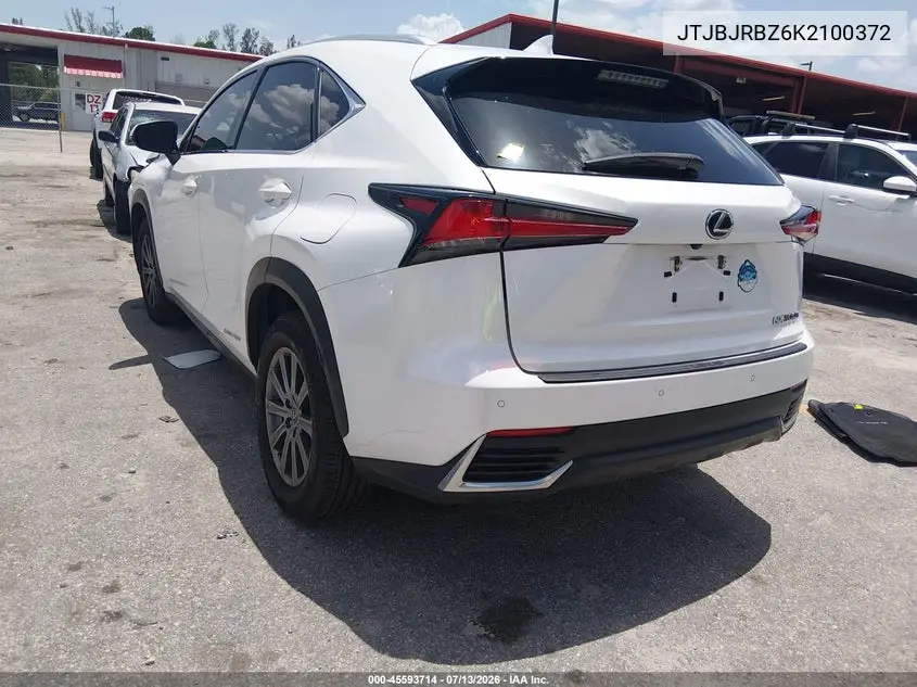 2019 Lexus Nx 300H VIN: JTJBJRBZ6K2100372 Lot: 45593714
