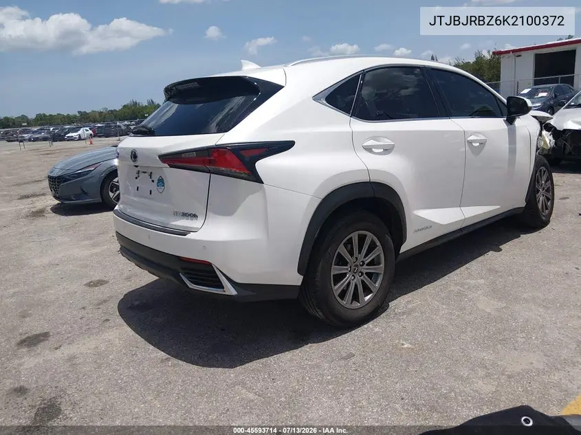 2019 Lexus Nx 300H VIN: JTJBJRBZ6K2100372 Lot: 45593714