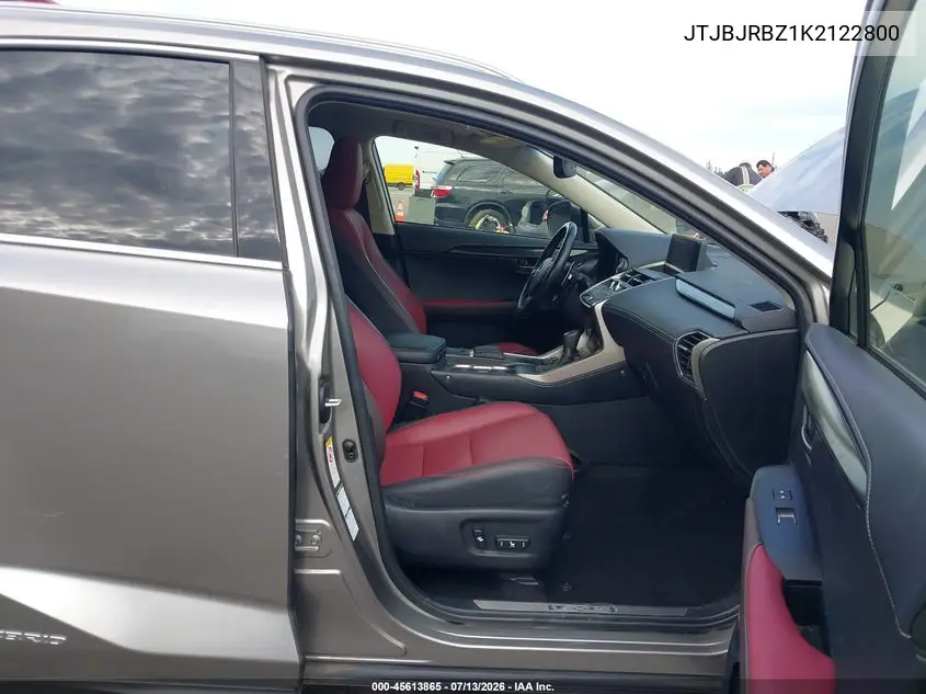 2019 Lexus Nx 300H VIN: JTJBJRBZ1K2122800 Lot: 45613865